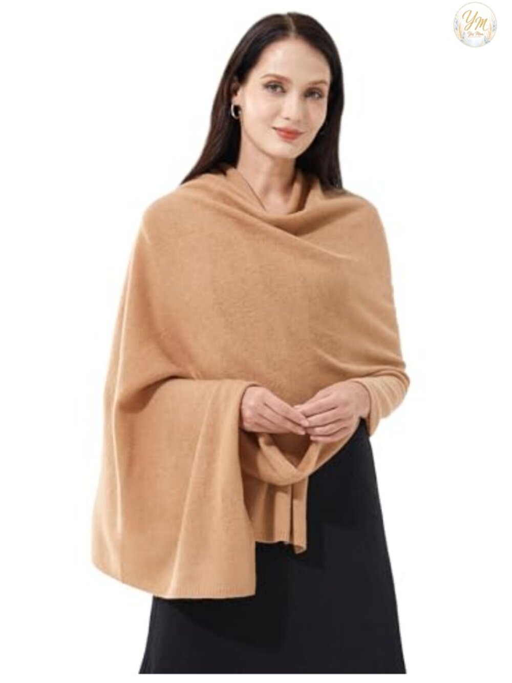 Cashmere Blend Wrap Shawl Stole Extra Large 87x28 Women Travel Scarf